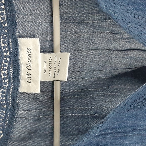 Cw Classics Denim women's top size Medium - Picture 4 of 8